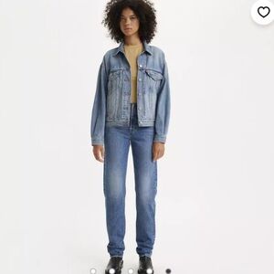 Levis Premium 501 '81 Jeans Woman 32x31 Medium Wash Button Fly Streetwear Retro